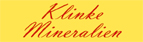 Schriftzug Kline Mineralien