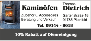 Angebot Dietrich Kamin&ouml;fen