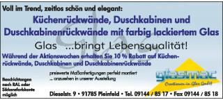 Angebot Glasmac mit Link zur Homepage