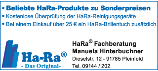 Angebot HaRa Fachberatung Hinterbuchner