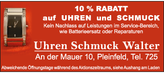 Angebot Uhren Schmuck Walter