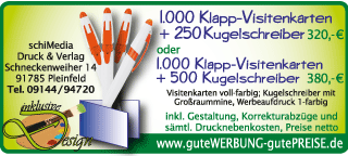 Angebot schiMedia Druck, Werbung mit Link zur Homepage